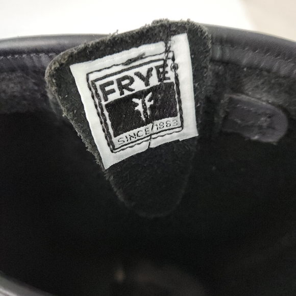 FRYE Harness 12R Black Leather Boots men’s size 11 - Picture 10 of 13